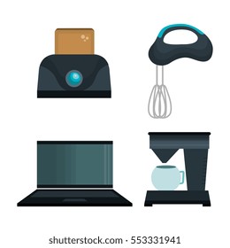 set home appliances icons