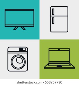 set home appliances icons