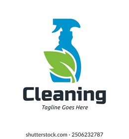 Set of Home Cleaning Services Logo Design Vector. Clean spray logo design.