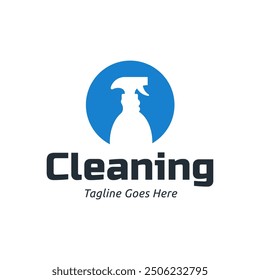 Set of Home Cleaning Services Logo Design Vector. Clean spray logo design.
