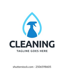 Set of Home Cleaning Services Logo Design Vector. Clean spray logo design.