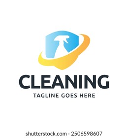Set of Home Cleaning Services Logo Design Vector. Clean spray logo design.