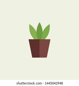 Set home flower in pot vector object element decoration illustration collection with sunflower, tulip, jasmine and violet flower