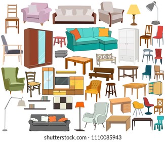 set of home furniture