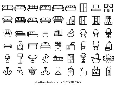 Set Woman Clothes Icons Thin Line Stock Vector (Royalty Free) 548630305 ...