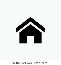 Set home house icon Vector Illustration. black icon design vector template social media vector icon flat design for website, symbol, logo, icon, sign, app, UI.