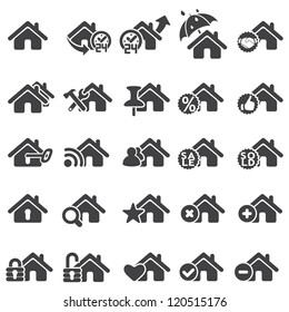 Set of home icons