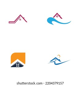 conjunto de plantillas de diseño de ilustraciones de iconos vectoriales de logotipo doméstico