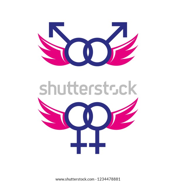 Set Homosexuality Icons Stock Vector Royalty Free 1234478881