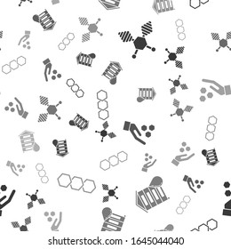 Set Honey dipper stick, Hive for bees, Honeycomb and hand and Honeycomb on seamless pattern. Vector
