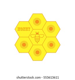 Set of honey labels