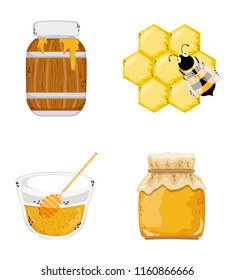 Set of honeycom icons