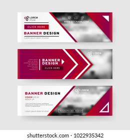 Set of horizontal Abstract Web banners  with text, buttons and transparent elements. Advertising business banner layout template.