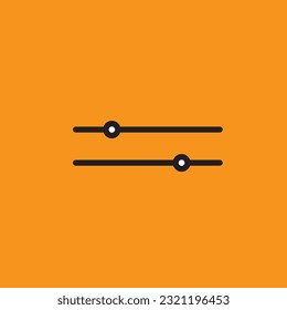 A set of horizontal bars symbolizing adjustable settings, customization, and control over various parameters.
