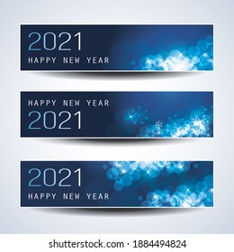 Set von Horizontalen Weihnachten, Neujahrsvorträgen oder Bannern - 2021