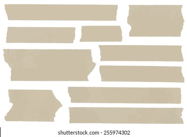 Conjunto de cinta adhesiva horizontal y de diferente tamaño, piezas adhesivas