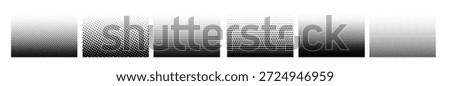 set of horizontal halftone gradient backgrounds cartoon