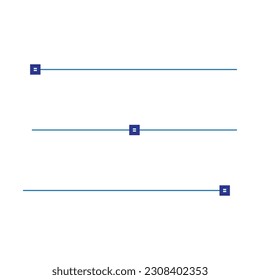 set of horizontal lines, settings icon on white backgroud, line style, editable vector, flat design, direction symbol, vector illustration.