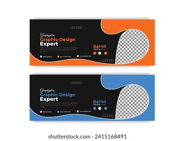 Set of horizontal modern banner design social media template backgroundFacebook Cover Design Template, Banner Template and Web Banner Template Design for Social Media Post