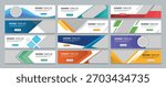 Set of horizontal web banner design templates with abstract colors background. vector illustration design with Space to add pictures. Suitable for web and social ads.