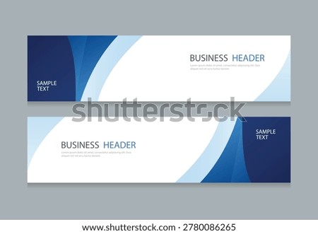 set horizontal web banner design background template. Suitable for web and social media ads. Vector illustration file
