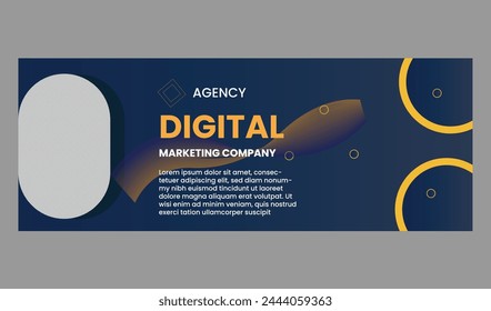 set of horizontal white banners with triangular shapes for a photo. Universal template for a web site with text, buttons and transparent elements. Photo of a mosaic for a sample.