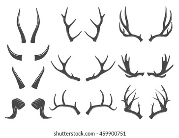 Set of horns icons
