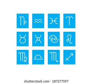 Set of horoscope icons
