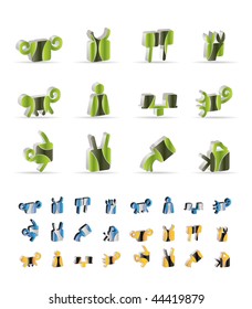 Set for a horoscope icons - vector icon set