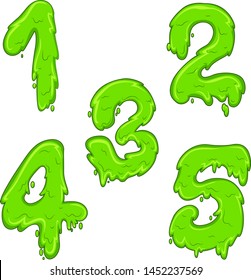 set of horror font for decoration. disgusting fonts.