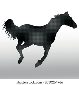 set of horse silhouette  pattern, line isolated or logo isolated sign symbol vector, outline and stroke style Collection of high-quality vector illustration, 