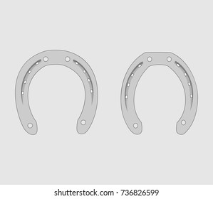 Set of Horseshoe icons isolated . Vector illustration