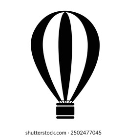 Set of Hot air balloon icon collection. air journey flying aerostat symbol. Vector Illustration.