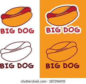 set of hot dog