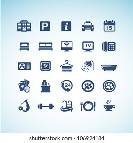 Set of hotel icons