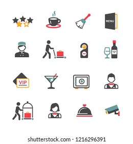 Set of hotel icons