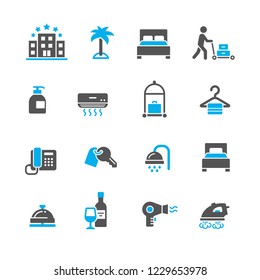 Set of hotel icons