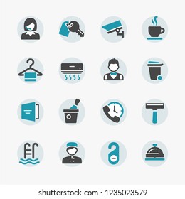 Set of hotel icons