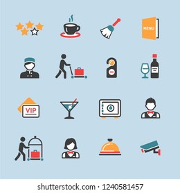 Set of hotel icons