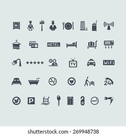 Set of hotel icons