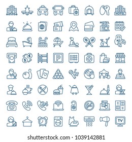 Set of hotel icons. Vector illustration