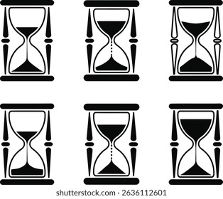A set of Hourglass Vector design.