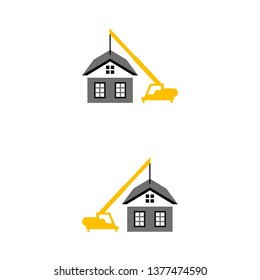 a set of house construction icons