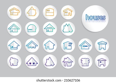 Set of House icon