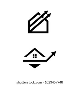 A set of house icons