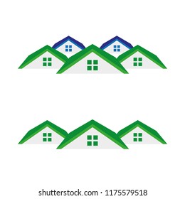 a set of house icons