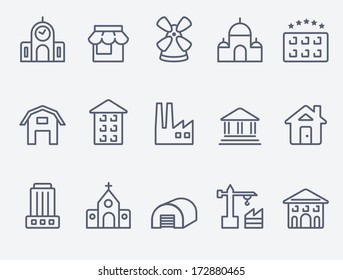 Set of house icons