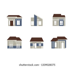 set of house icons, real estate