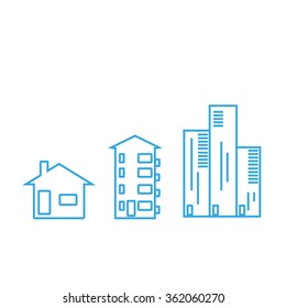 Set of house icons - vector illustration