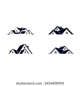 Set of house illustration design vector